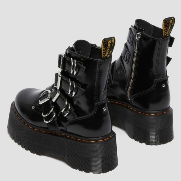✨HOST PICK✨✅💎Women’s Rare Dr Martens Jadon Max Hardware  Biker Boots - Picture 4 of 15